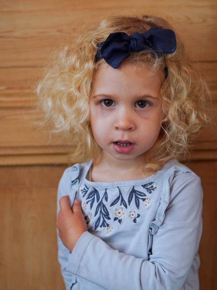 Elastic Headband - Emma - Navy Blue for wholesale by Jolie mouette