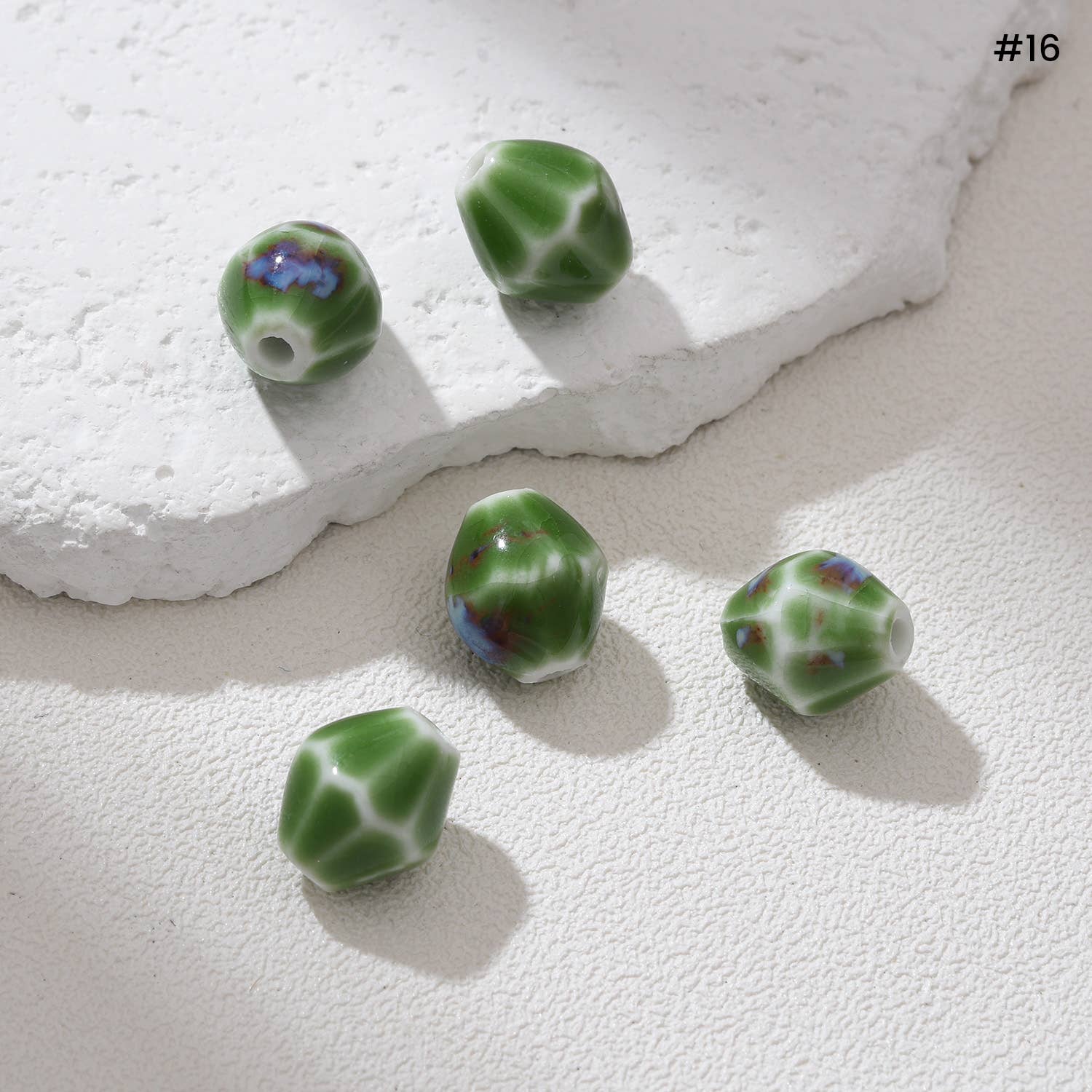 Beads Creation - Wholesale Beads - Diamond Ceramic Bead Sparkling Gemstone Spacer ORG27815