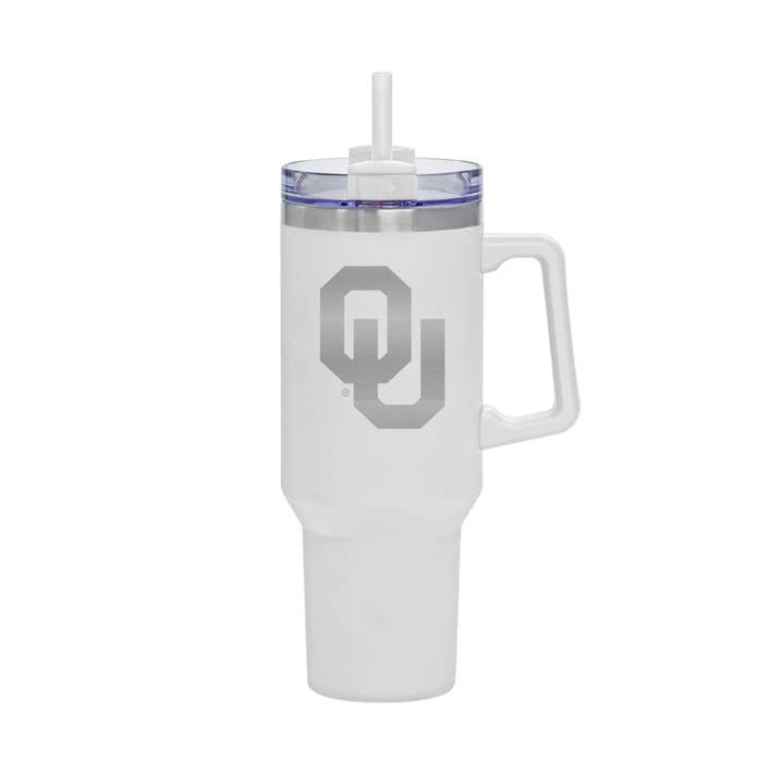 Oklahoma Sooners Becher mit Lasergravur, 40 Unzen für den Großhandel von Indigo Falls