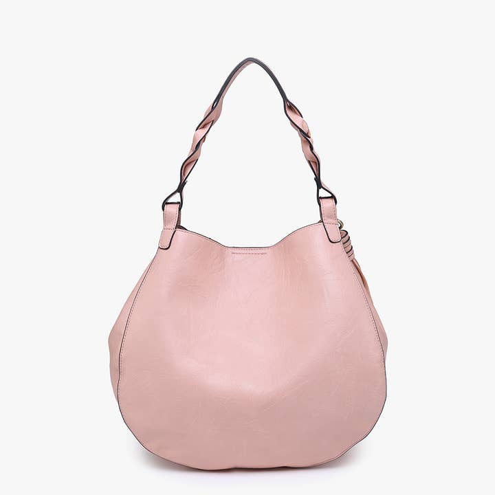 Jen & Co. - Wholesale Shoulder Bag - Women's - M2180 Eloise Large Tassel Hobo w/ Braided Handle