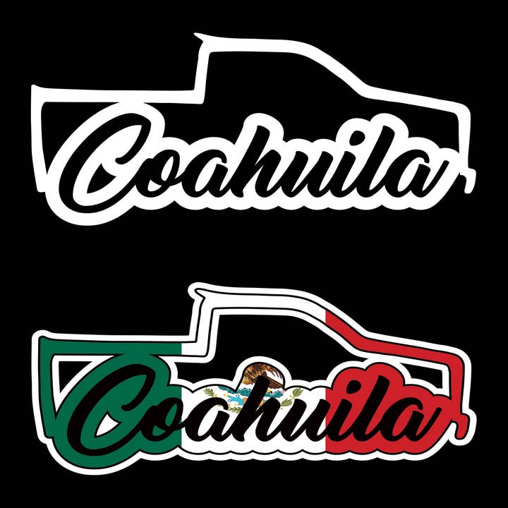 Coahuila-sticker Trokita-sticker autoruit COAH vinylsticker Mexico Trucking voor wholesale door X Graphics Signs & Printing