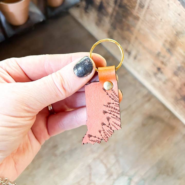 Left Grain - Wholesale Keychain - Women's - Indiana Wildflowers Keychain3