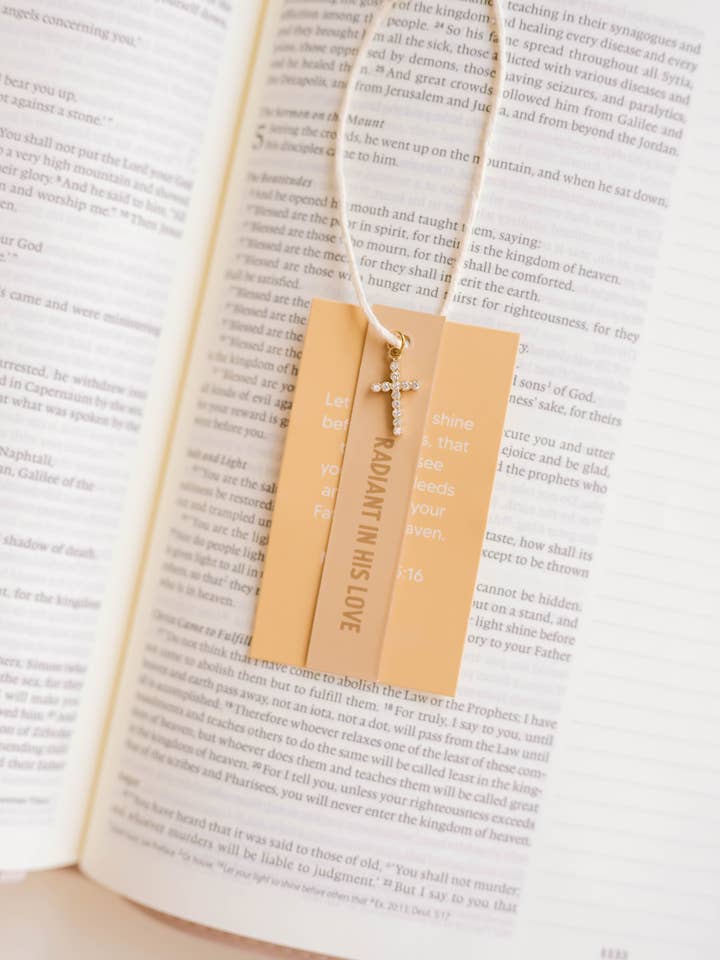 Radiant Cross Charm for wholesale by Dear Heart