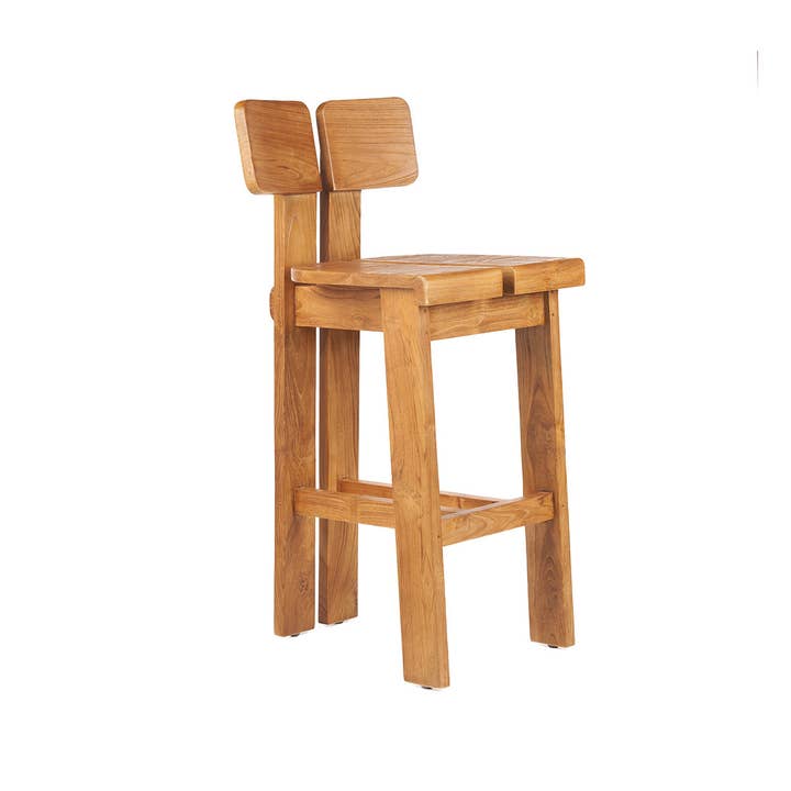 The Sama Sama Bar Stool - Natural for wholesale by Bazar Bizar Living
