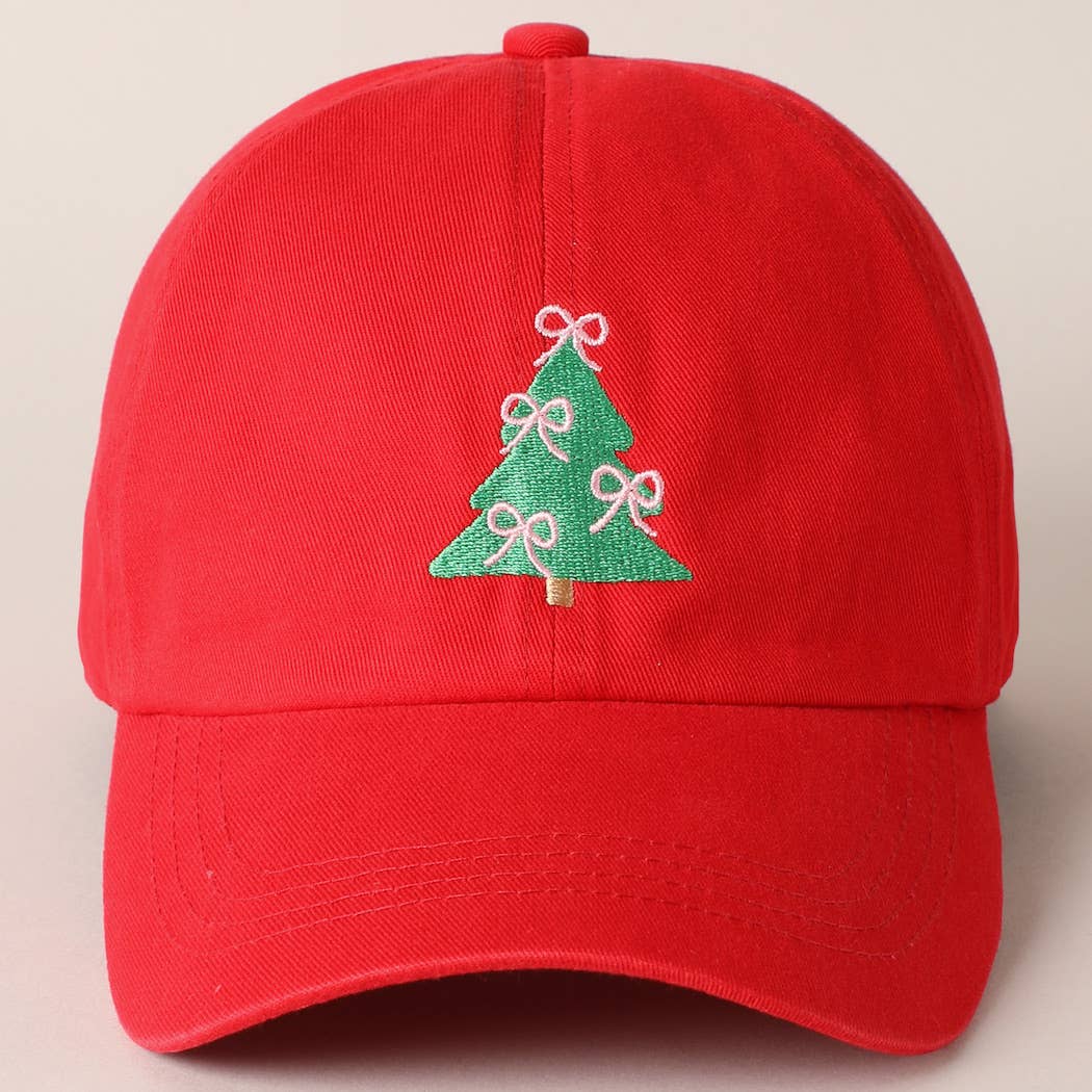 Fashion City - Wholesale Baseball Cap - Women's - Christmas Tree Embroidery Baseball Cap12
