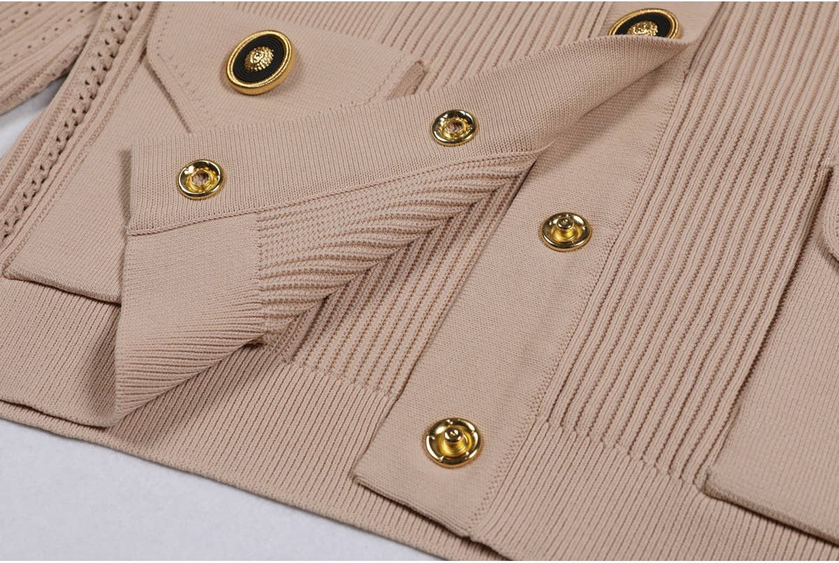 Productseeker - Wholesale Top & Skirt Set - Women's - SET218Y Spring Autumn Knit Cardigan Sweater with Skirt Set7