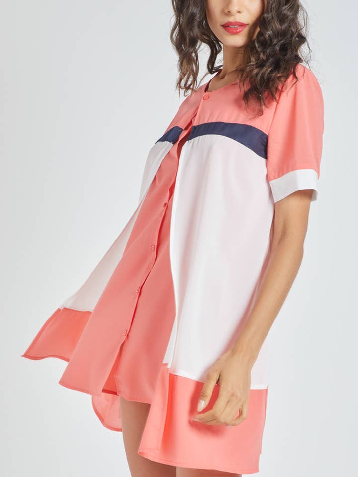 Blouse met 2-in-1 effect Ref: LA-130067 voor wholesale door BanBat