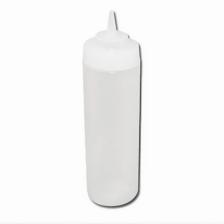 EcoQuality - Wholesale Food Storage Container - Wide Mouth Squeeze Bottle, Plastic, 6 Per Pack