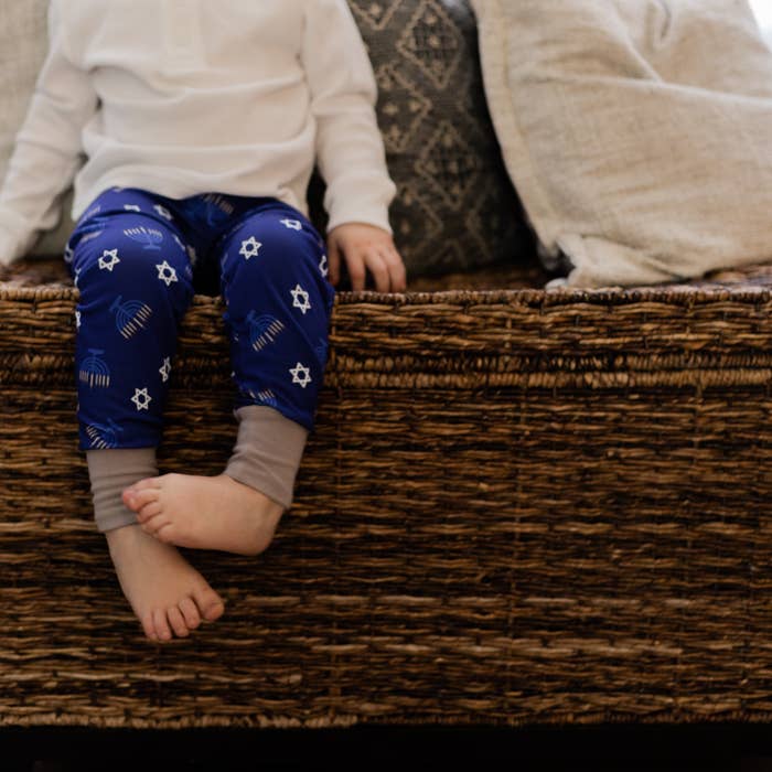 Hanukkah-Shine Your Light Baby/Toddler Leggings for wholesale by A. Marie Handmade