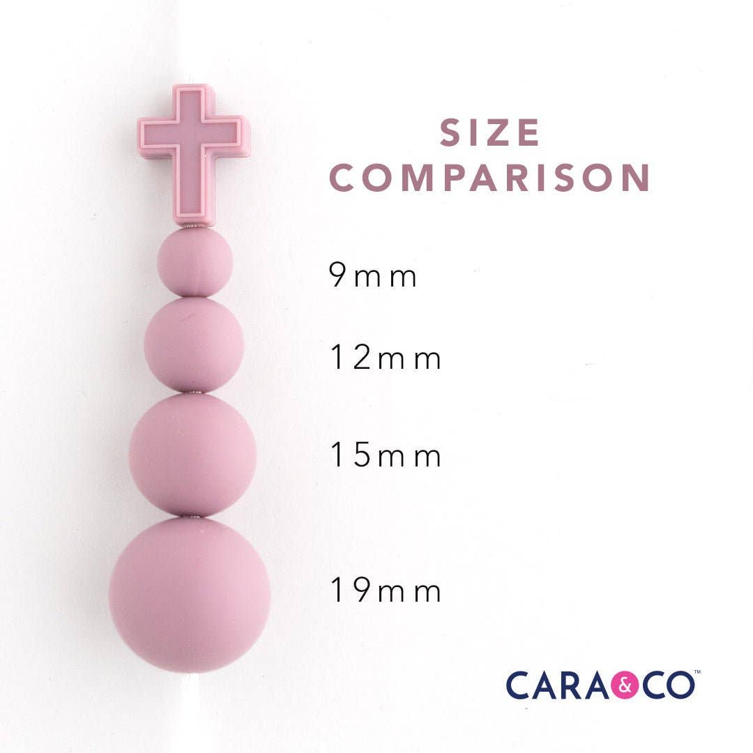 Cara & Co Silicone Craft Supply – Missangas por atacado – Contas de silicone em formato de cruz em oito cores lindas3