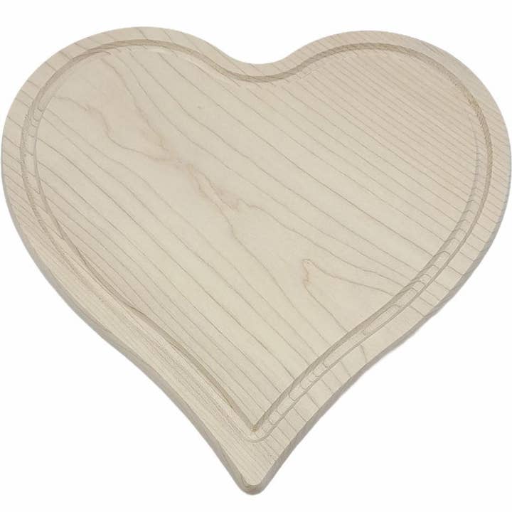 Dolfi - Wholesale Cutting Board - Cutting board - heart-shaped wood 24x24x1.5 cm
