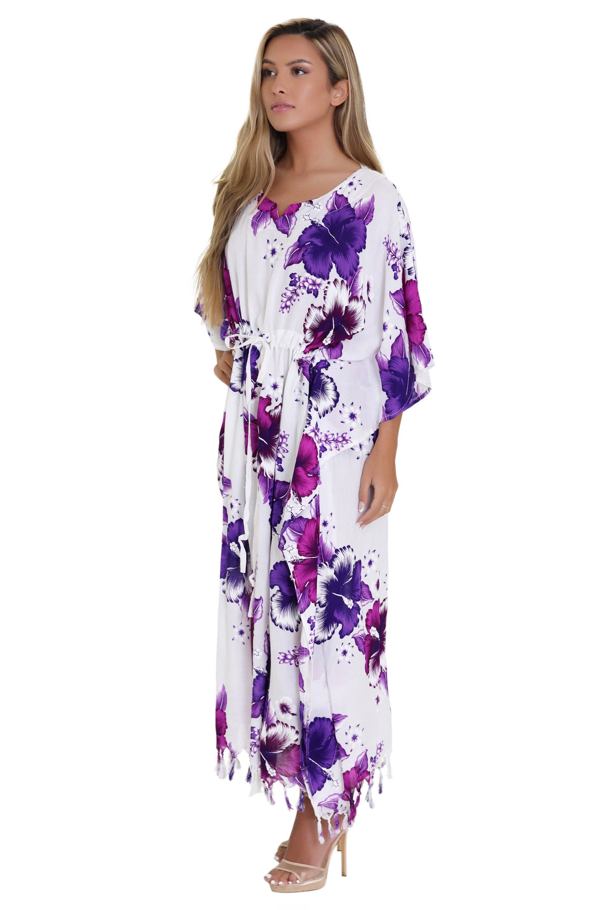 Advance Apparels - Wholesale Swim Cover Up - Women's - Tropical Print Cover-Up TH-20341