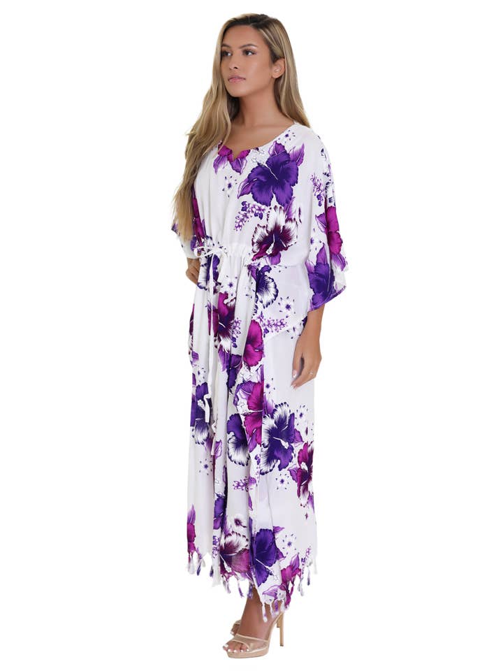 Advance Apparels - Wholesale Swim cover-up – Women’s - Tropical Print Cover-Up TH-20341