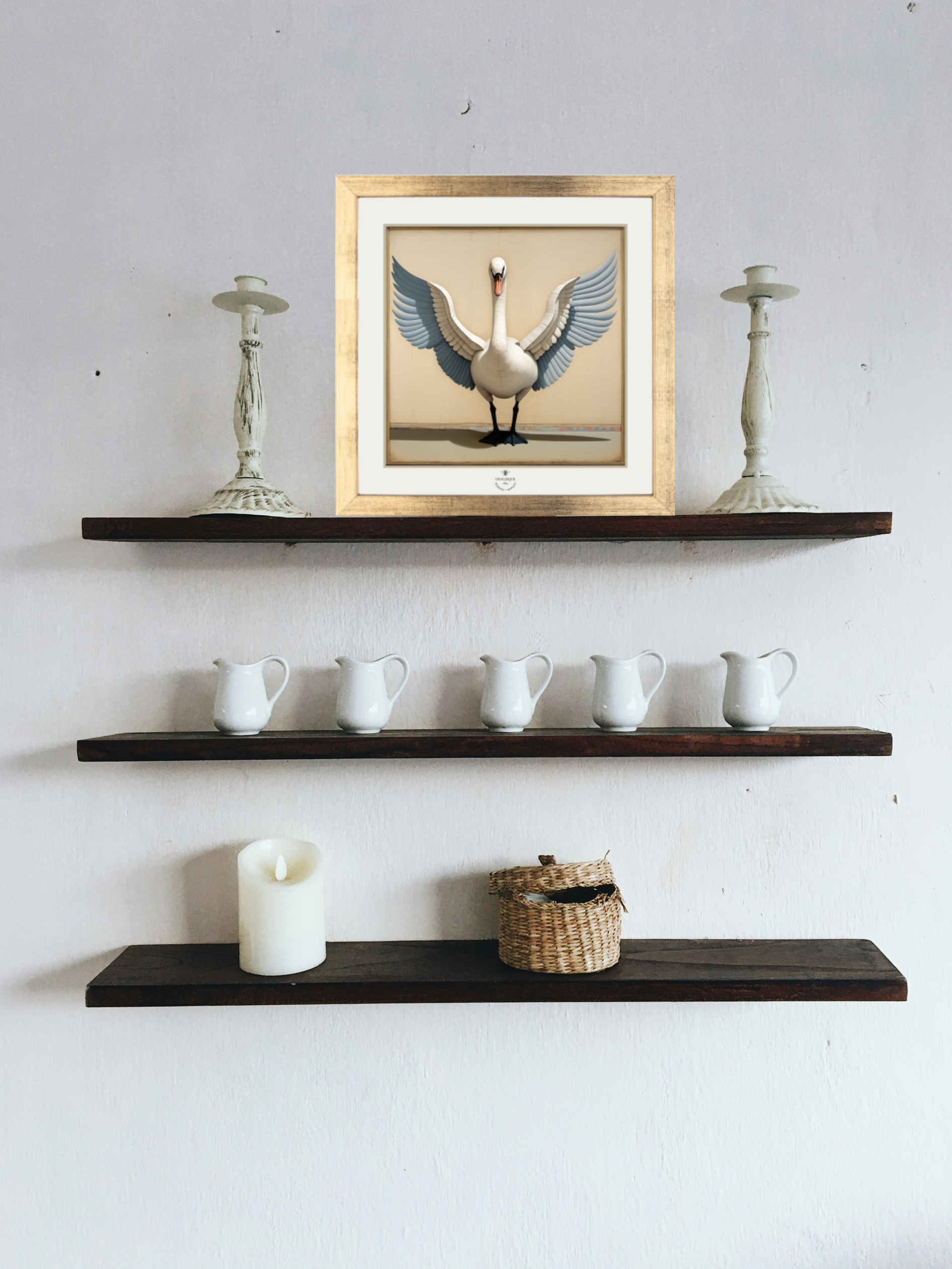 Odalisque Paris - Wholesale Art Print - Swan Pack + Illustration1