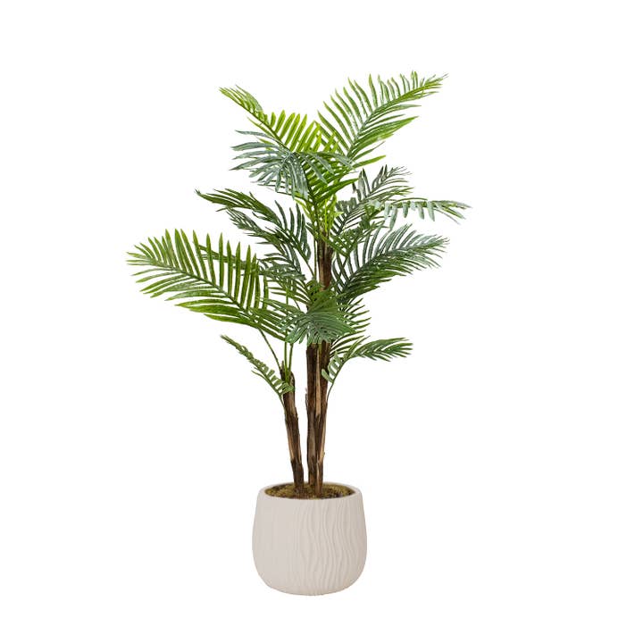 Kunstmatige palmboom van 75,6 cm in een door Shell ontworpen plantenbak voor wholesale door Vintage Home