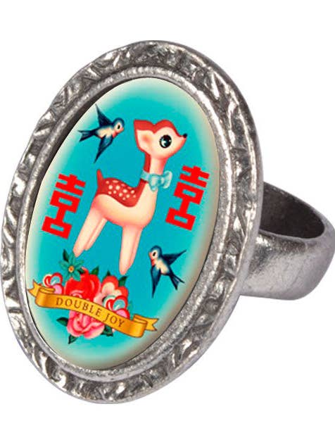 Double Joy Victoriaanse ovale ring voor wholesale door Classic Hardware