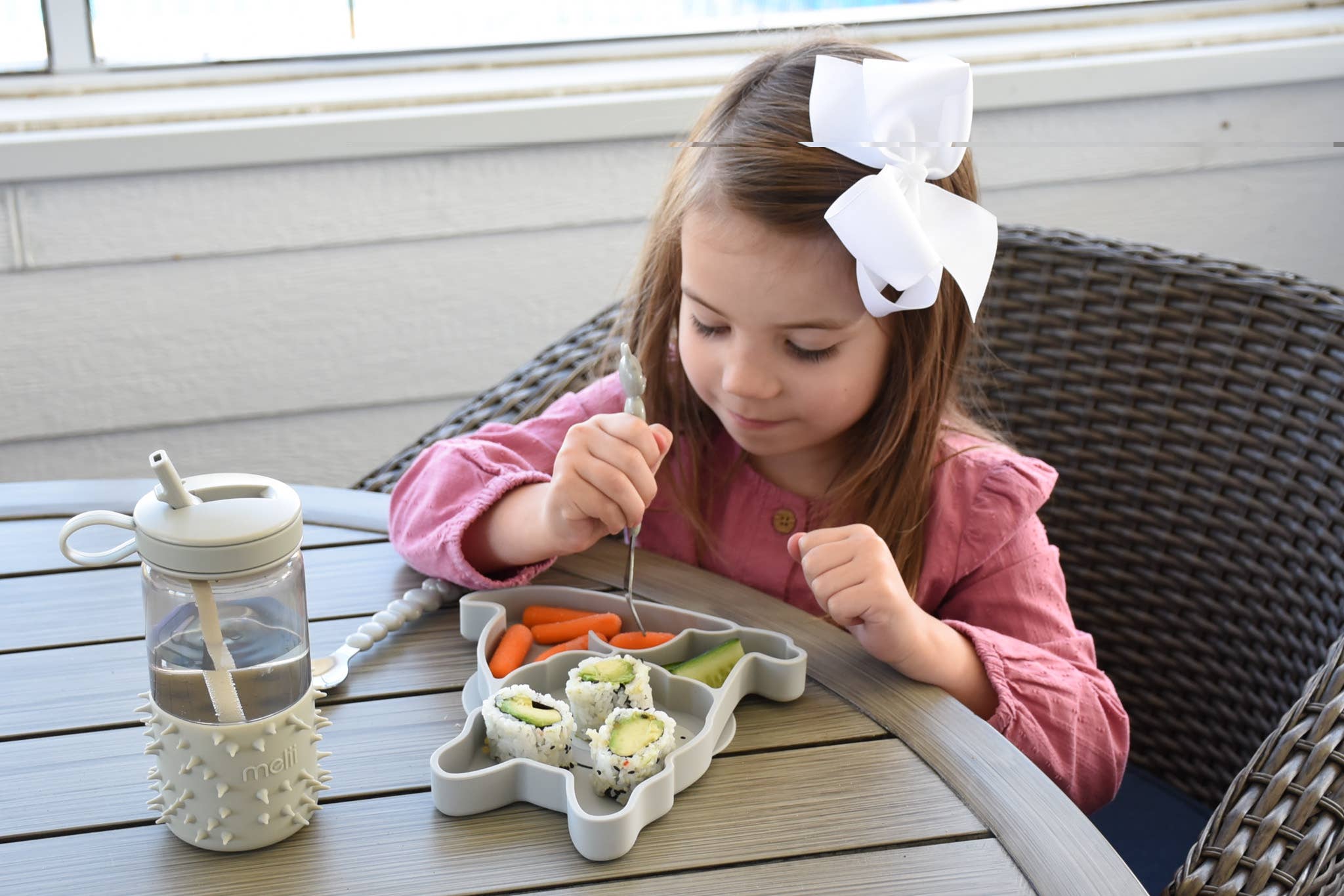 melii - Vente Assiette – enfant et bébé - Assiette à ventouse divisée en silicone31
