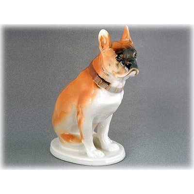Golden Cockerel – wholesale Dekorativ statyett – Fawn Boxer hund statyett