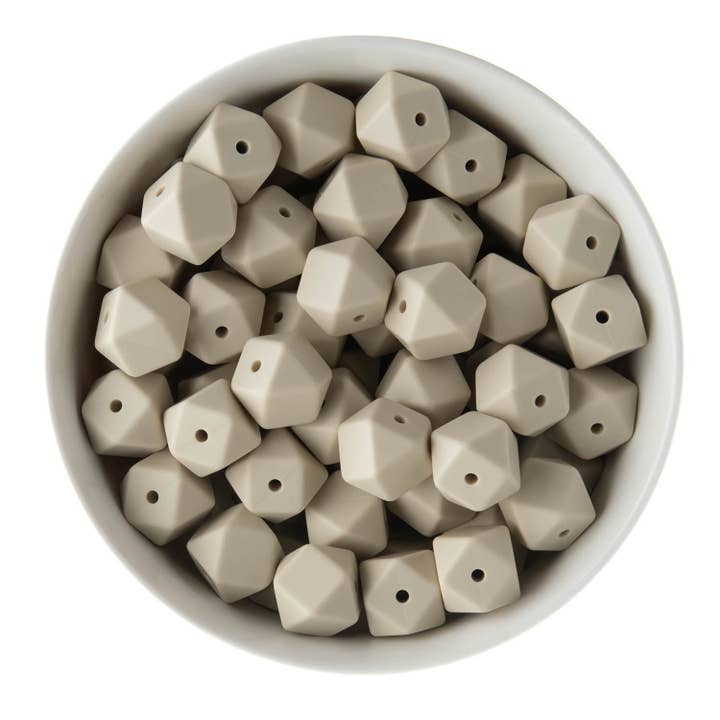 Cara & Co Silicone Craft Supply - Wholesale Beads - 14mm Hexagon Silicone Beads50