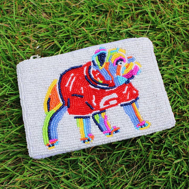 The Beaded Classic City Dawg Coin Purse for wholesale by chanartchanart
