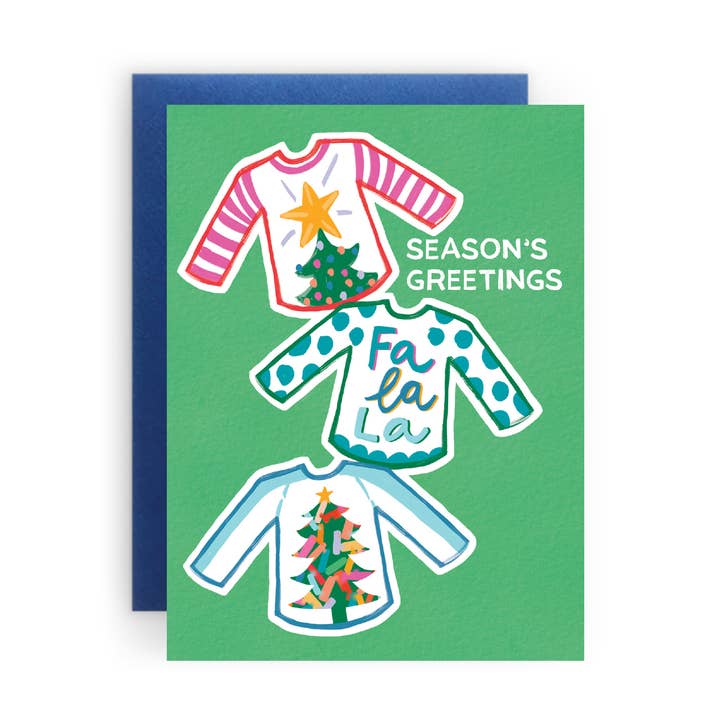 Sweater Season Card for wholesale by The Paper Curator