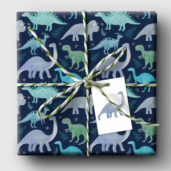 Curlicue - Wholesale Inpakpapier - Dino-Roars Inpakpapier - duurzaam en milieuvriendelijk1