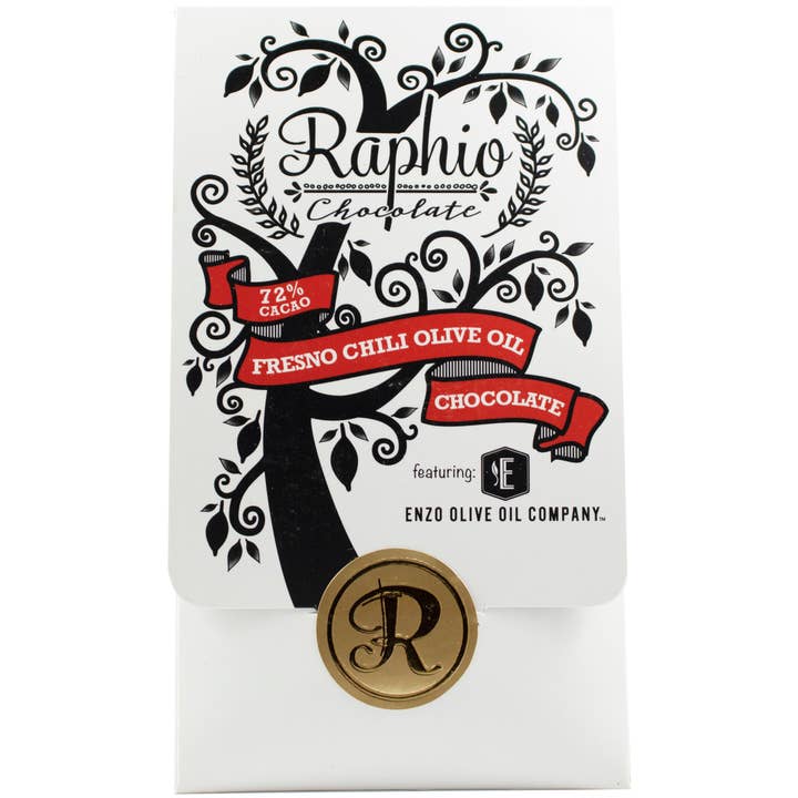 Raphio Chocolate - Wholesale Chocolate Bar - Fresno Chili Olive Oil Chocolate