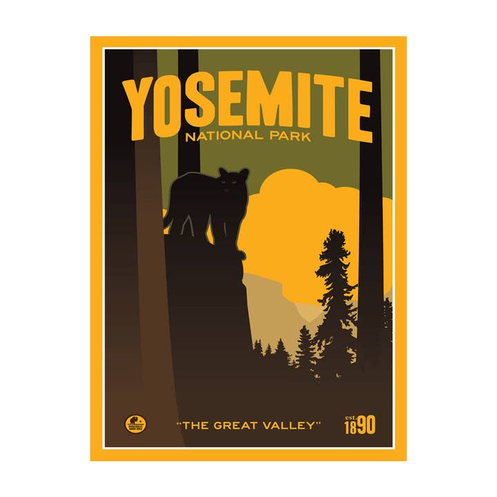 BR-10372 A Yosemite National Park Yosemite Valley 9x12 Print for wholesale by Art of Place