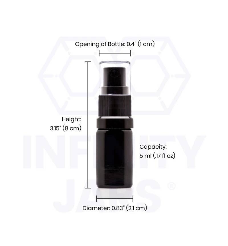 Infinity Jars - Wholesale Spray bottle - 5 ml Glass Fine Mist Spray Bottle2