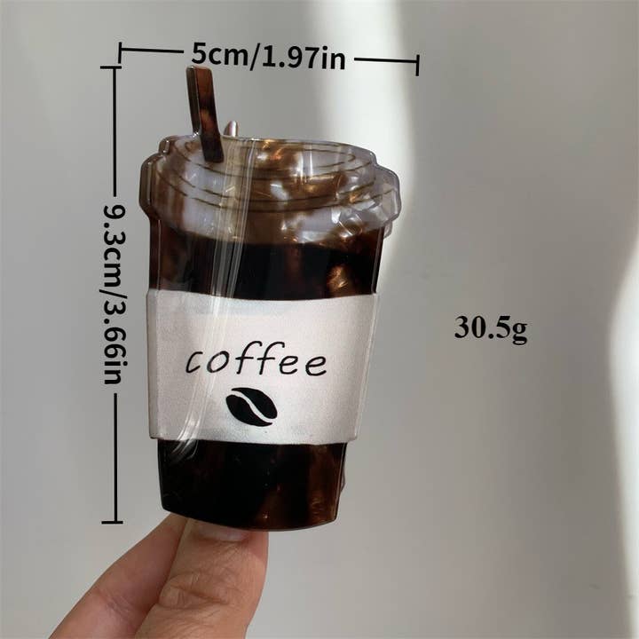Coffee Cup Hair Claw - Novelty Iced Coffee Hair Accessories for wholesale on Faire5