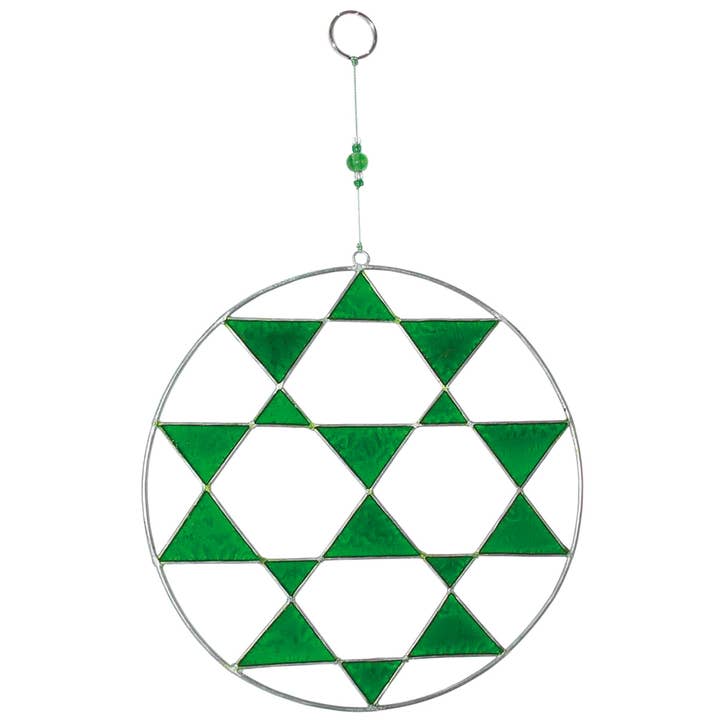 Groene mandala hanger 28cm voor wholesale door Laroom
