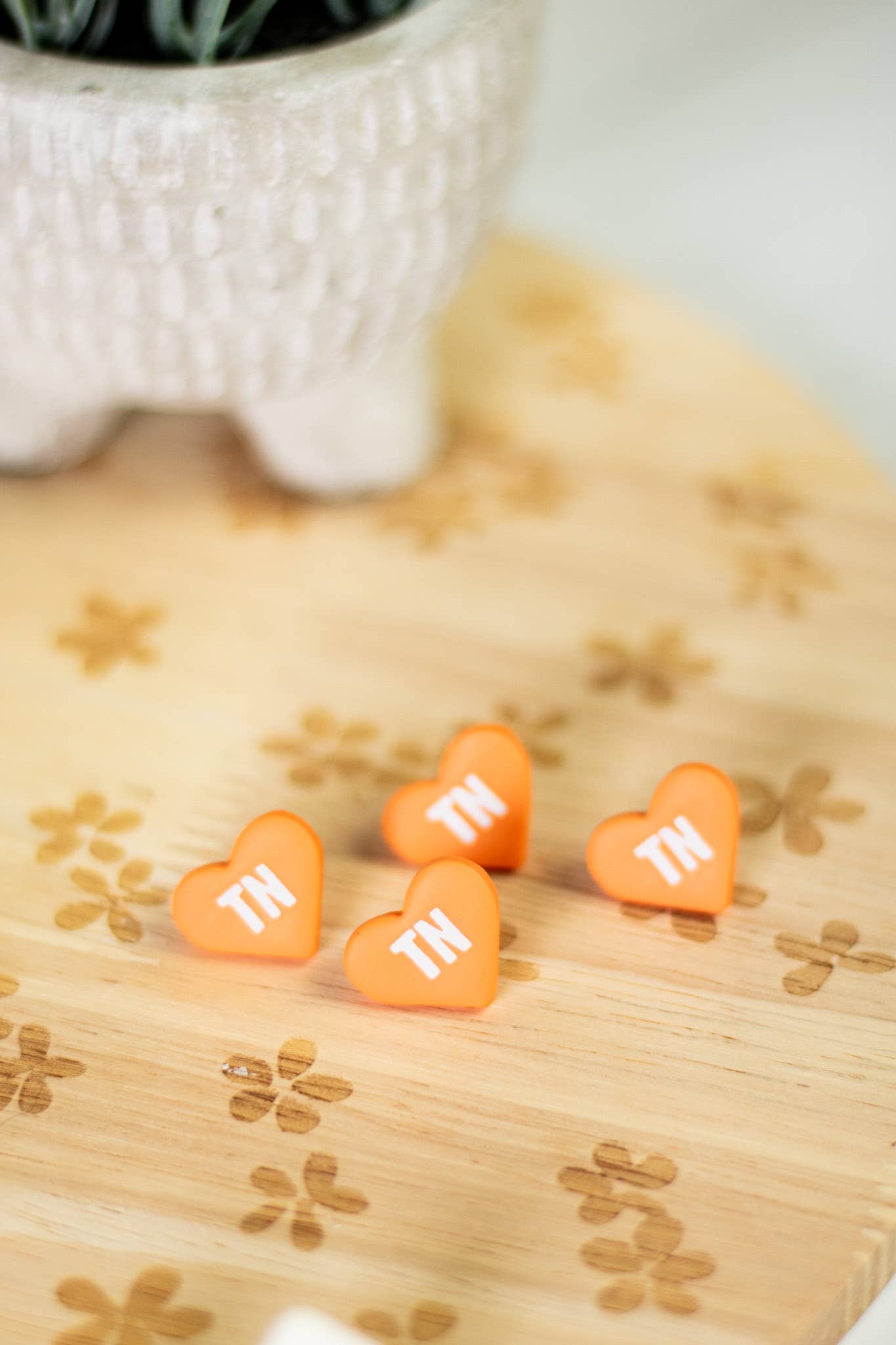 EJ Clay Co - Wholesale Stud/Post Earrings - Tennessee Heart Collection0