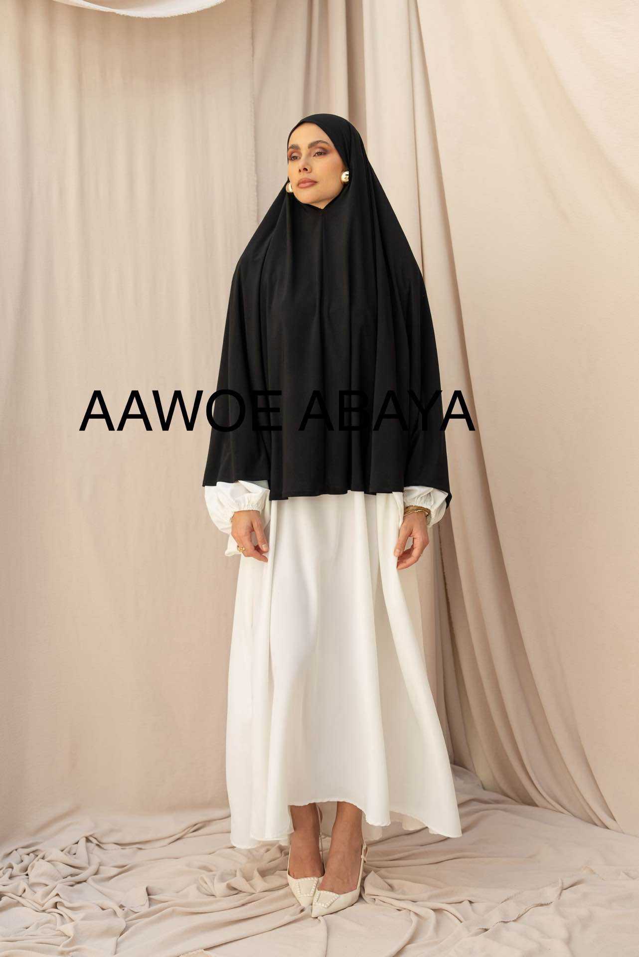 Aawoe Abaya - Wholesale Hijab - Dames - Elegante khimar met lange mouwen - 2418-KH36