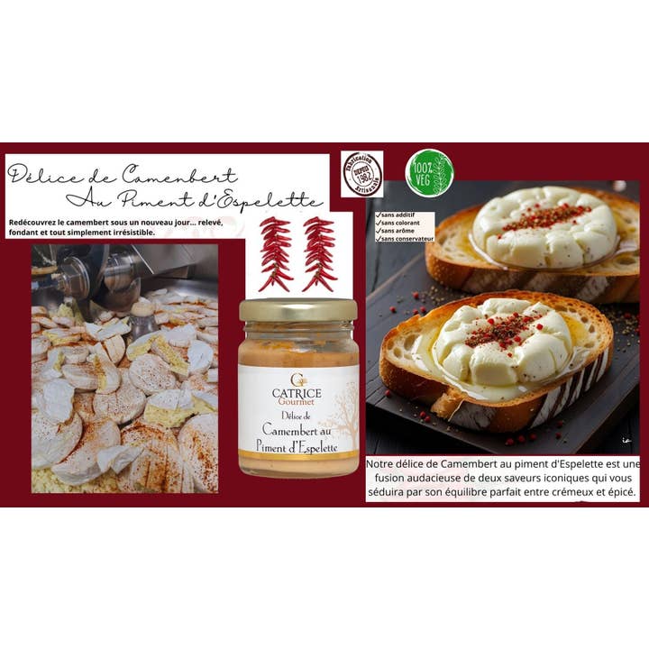 Camembert & Espelettepeppar Ostpålägg 75g för wholesale av CATRICE GOURMET