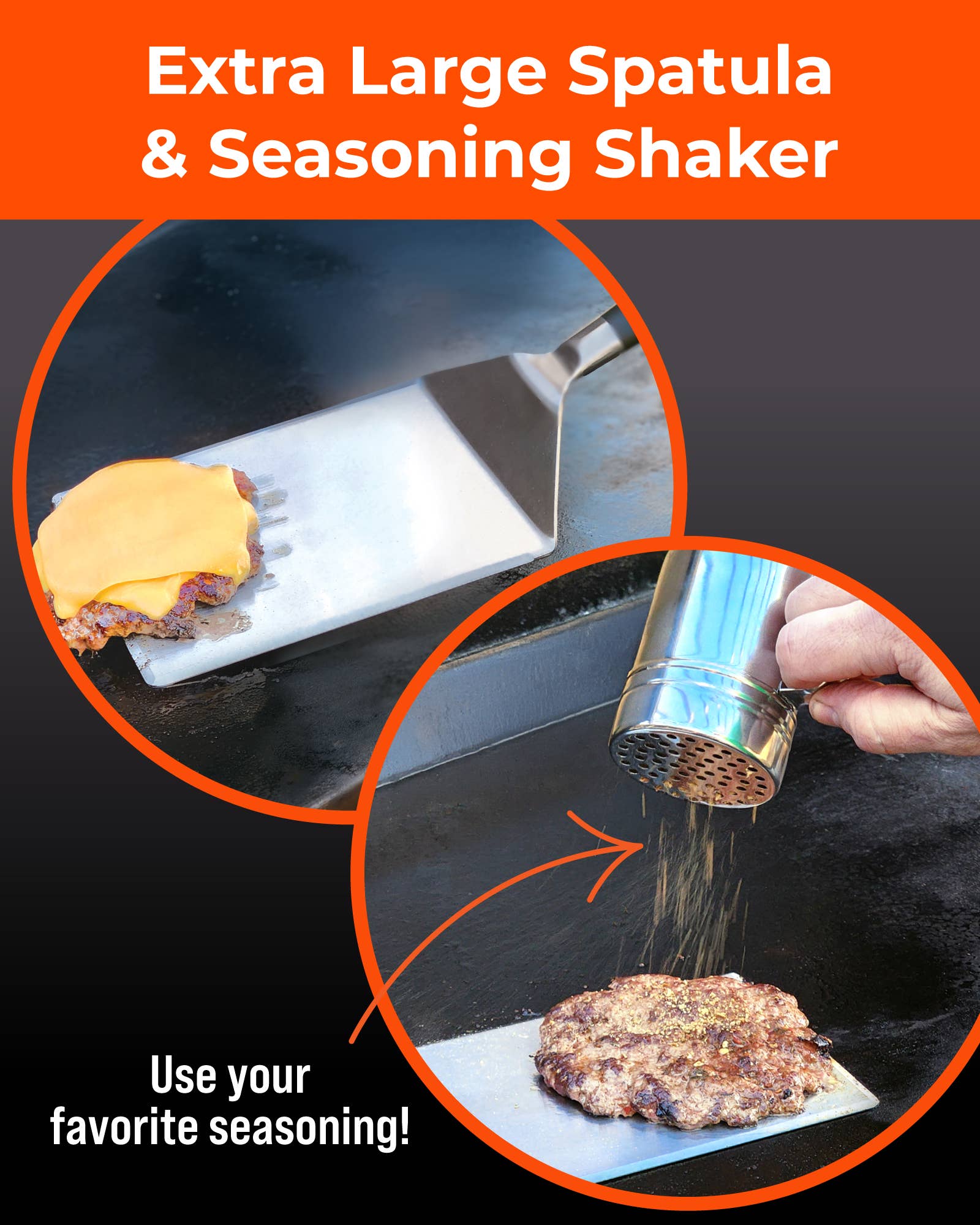 Braize - Wholesale Kitchen Tool/Gadget - Smash Burger Kit – Press, Spatula & Seasoning Shaker3