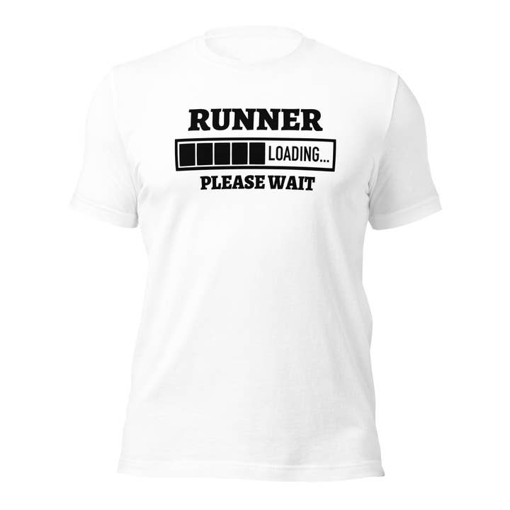 Camiseta unissex Runner Loading por atacado de Black and Gifted LLC