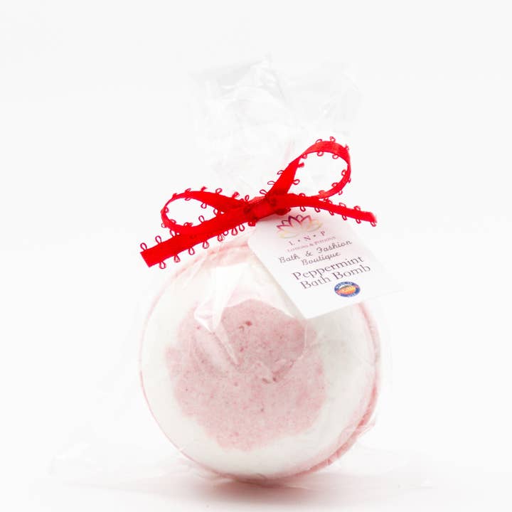 Peppermint Bath Bomb for wholesale by Klean Karma Soap Company