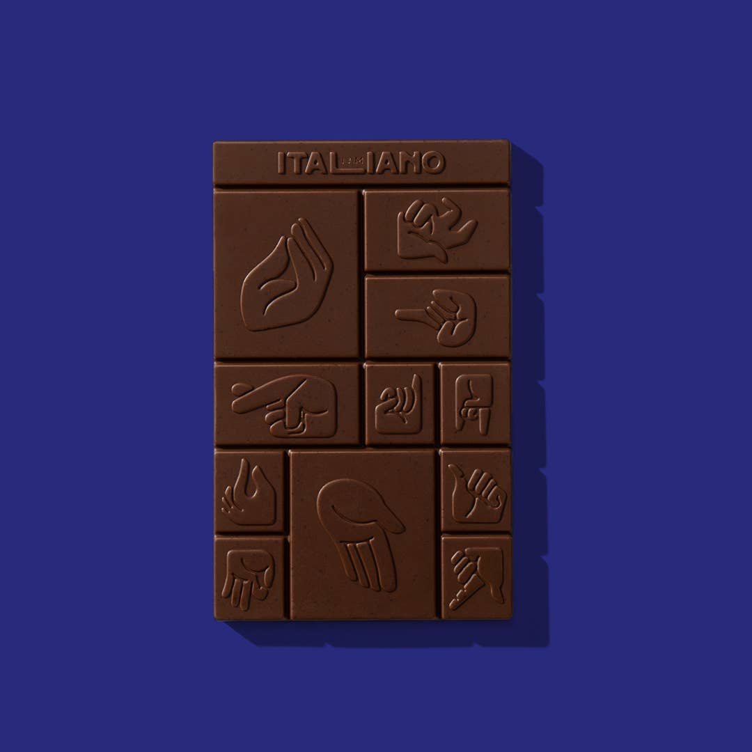 I AM ITALIANO - Wholesale Chocoladereep - MAMMA OMHELZING - Biologische chocolade met karamel en zout3