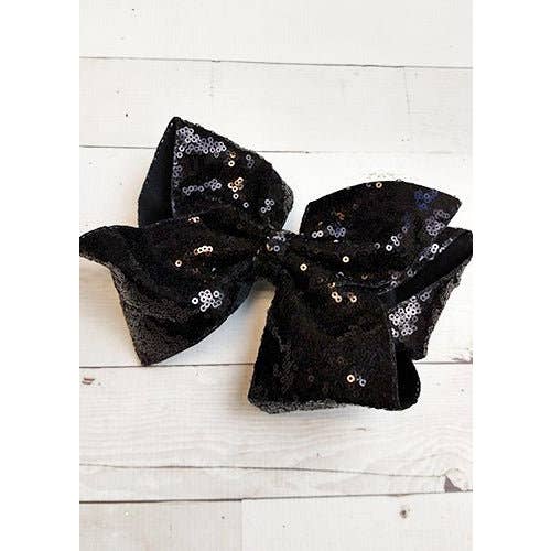 The Hair Bow Company - Wholesale Hair Bow - Kids - Sequin Texas Size Hair Bows - Alligator Clip - 6.5"9