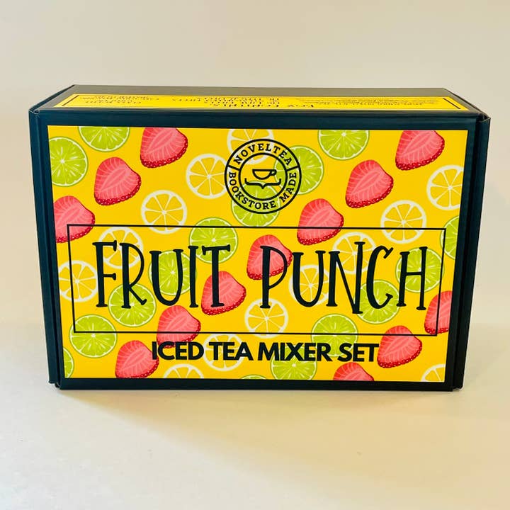 Iced Tea Mixer Kit - Fruit Punch Herbal Tea for wholesale by NovelTea Bookstore & Gifts