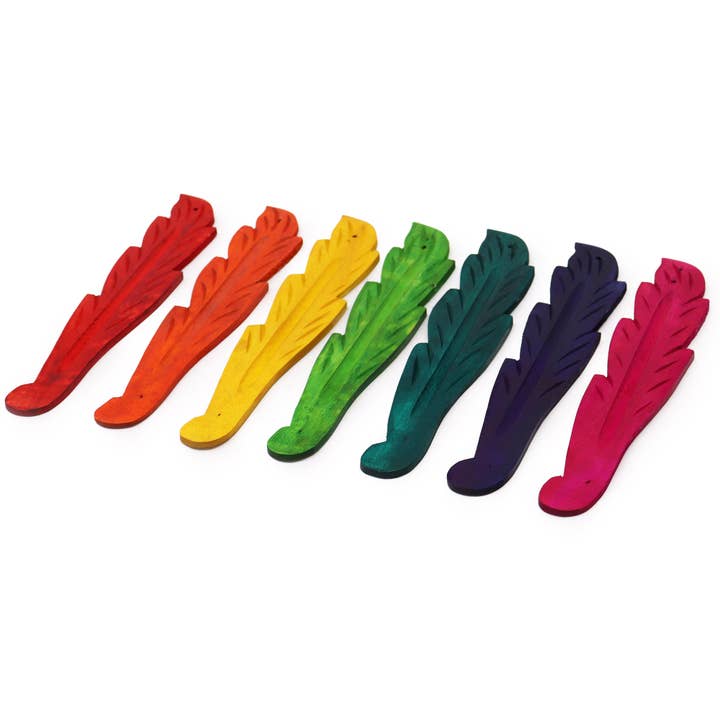 Leaf Coloured Ashcatcher 10" - Mango Wood for wholesale by Ancient Wisdom