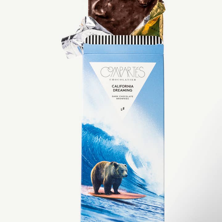 Compartes Chocolate - Wholesale Chocolate Bar - California Dreaming Brownie Chocolate Bar