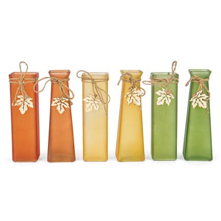 Willow Group - Wholesale Vase - Square Glass Vase 6 Asst. Styles **MM18**6