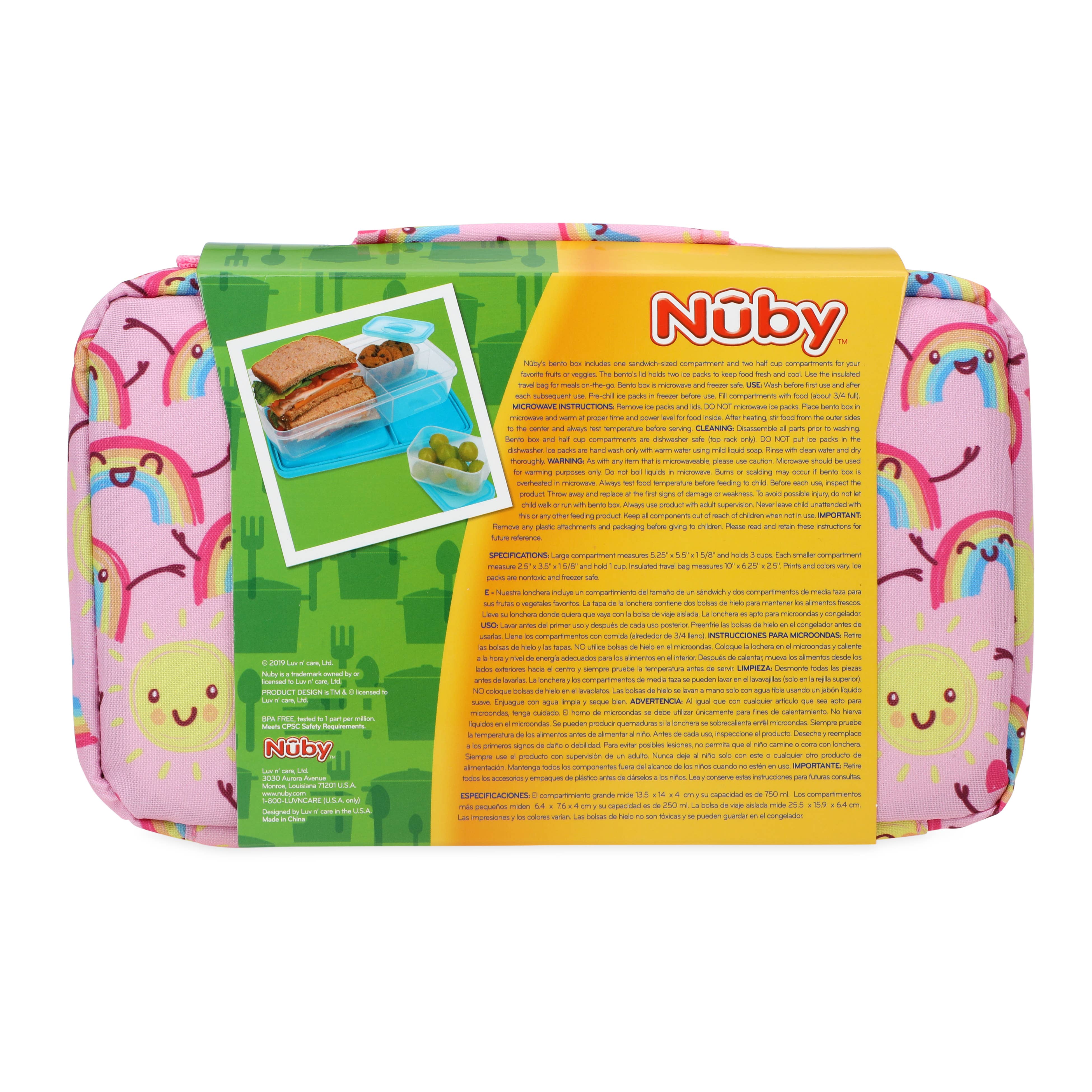 Nuby - Wholesale Lunch Bag/Box - Kids - Insulated Bento Lunch Box20