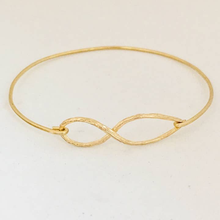 Organischer Unendlichkeits-Armreif für den Großhandel von Frosted Willow