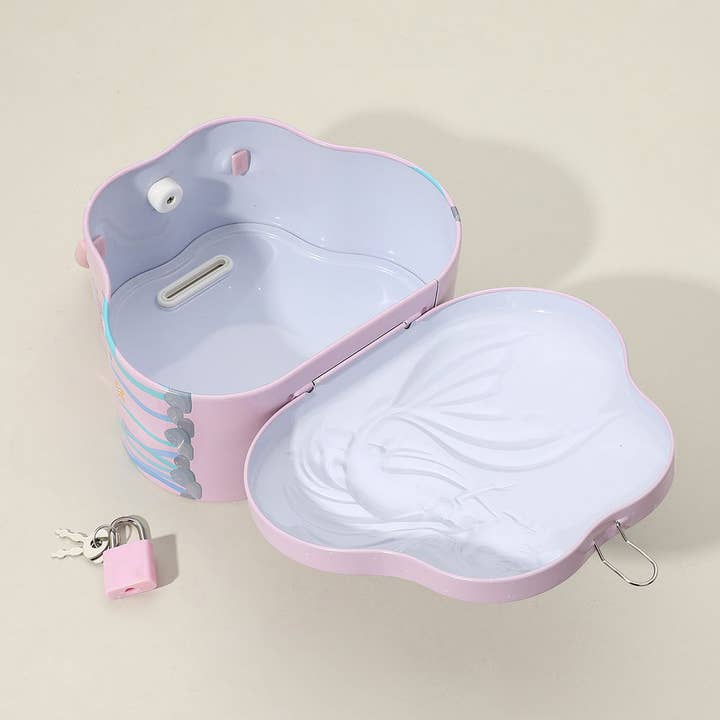 Sensibling Corp. - Wholesale Money/Piggy Bank - Kids & Baby - Mermaid Lockable Tin Case Portable Bag Coin Bank2