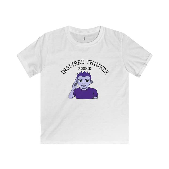 "Inspired Thinker™ Boy Rookie" Graphic Shirt for wholesale by FASHION LINE OF SCRIMMAGE, "FLoS"