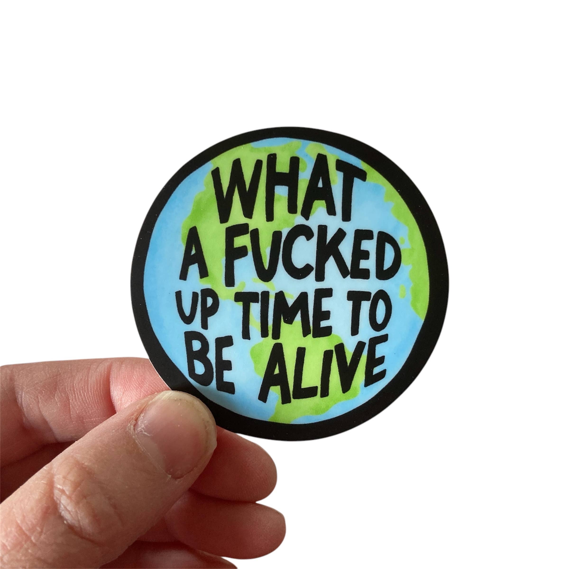 PartyHappier - Wholesale Sticker - What A Fucked Up Time To Be Alive Vinyl Sticker3
