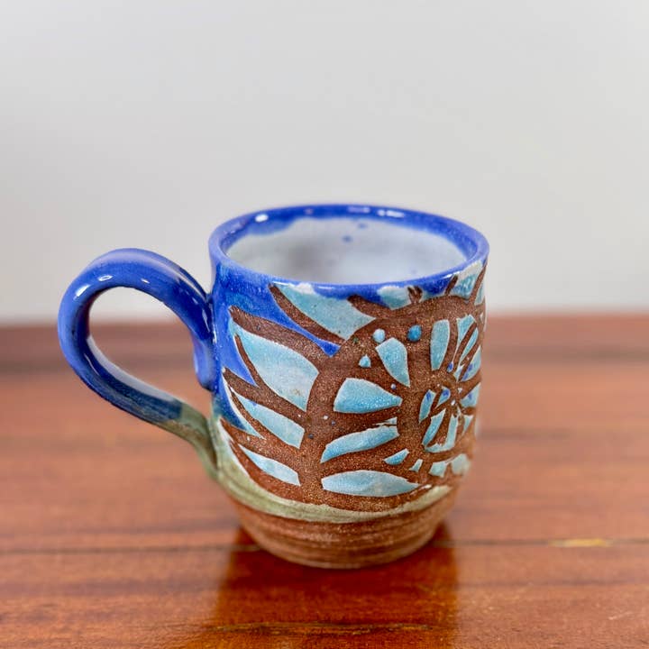 Beth Bailey Pottery - Wholesale Coffee Mug - Assorted One-of-a-Kind Mugs | Botanical Mug | No18