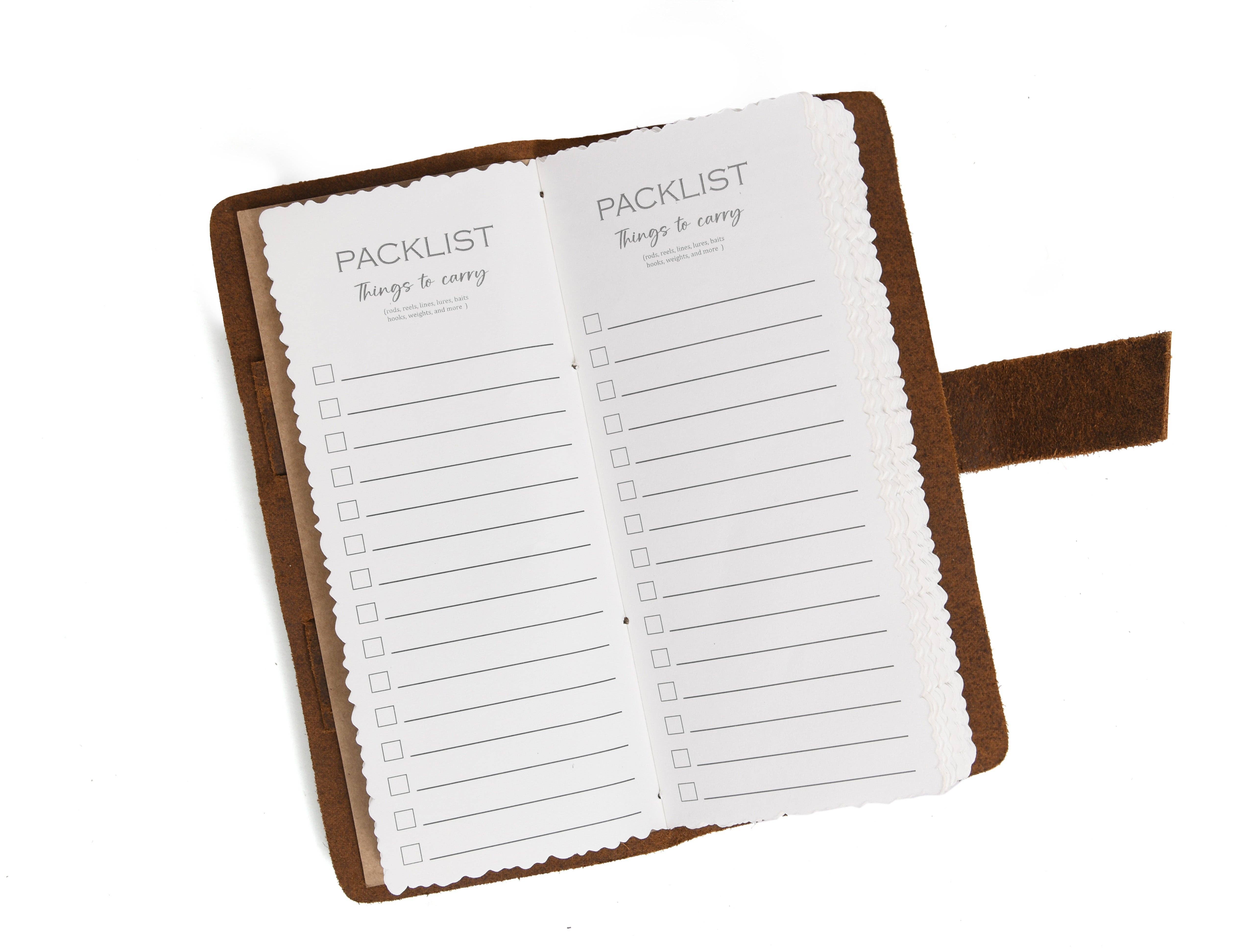 TLG Canada - Wholesale Journal/Diary - Canada Leather Genuine Fishing Logbook | Made In6